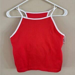DSG Red Tank Top with White Trim